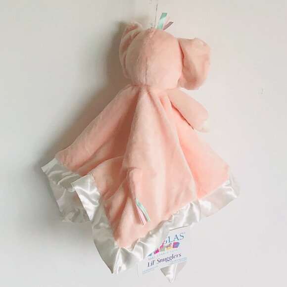 New w/ Tag Douglas Baby Lil' Snuggler Pink Elephant 🐘Lovey Blanket Plush🍼 - Picture 4 of 10